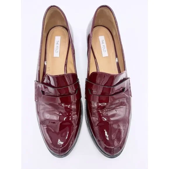 The Fold Carrara Loafer 25 Patent Oxblood Leather (Size 40) - Picture 2 of 10